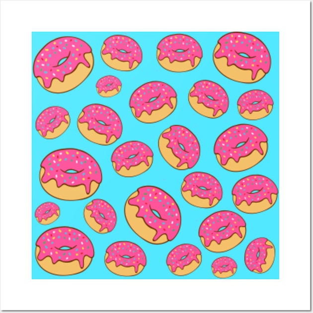 You can't buy friends, but you can buy many DONUTS. Wall Art by Plushism